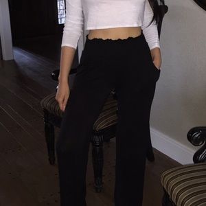 Wide Leg Cotton Pants