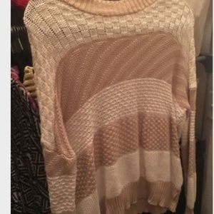 Sweater /tan and white (size M)