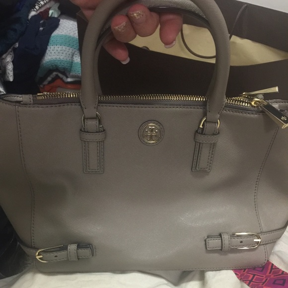 Grey Tory burch hand bag