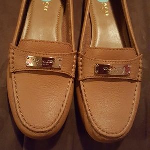 Coach leather flats