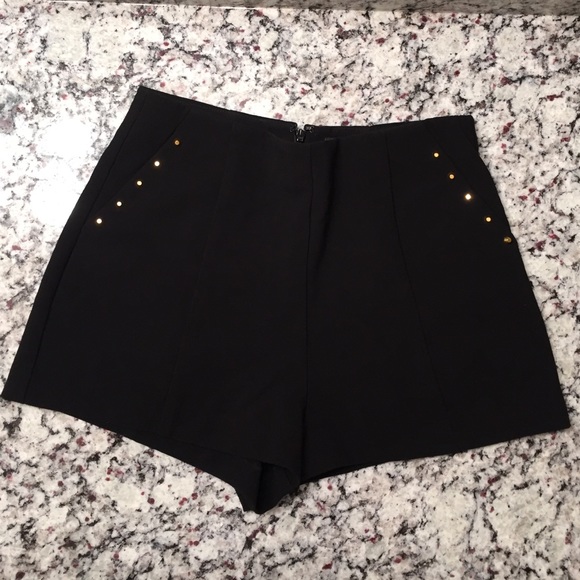 Black High Waisted Shorts