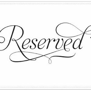 Reserved Listing