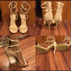 Nude Strappy Heels