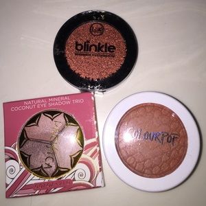 Colourpop blush, Jcai and Pacifica eyeshadow