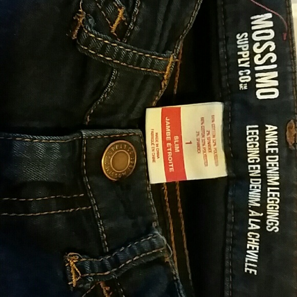 Dark denim ankle leggings - Picture 2 of 3