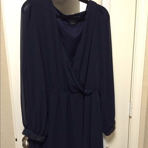 Asos curve deep v dress