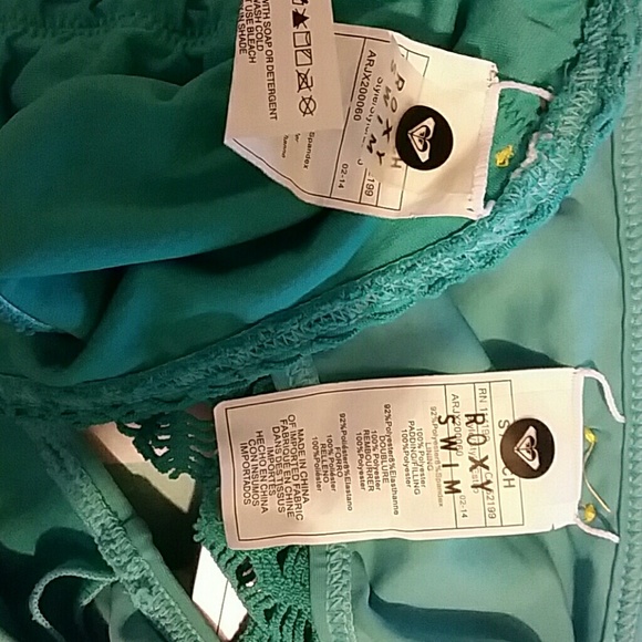 Blue Roxy Bathing Suit - Picture 3 of 4