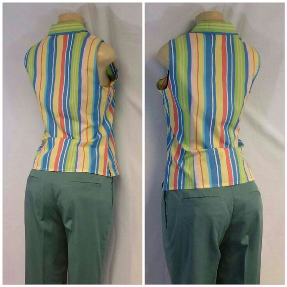 NWT, ANNEX, Button Up Sleeveless Top, size Small - Picture 3 of 7