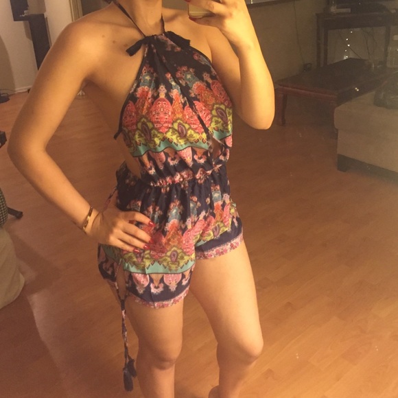 Colorful Aztec Boho Styled Romper