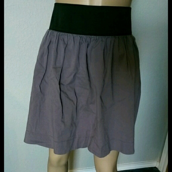 Grey and black skirt