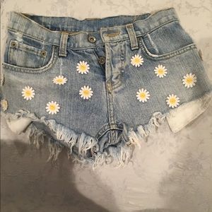 Carmar daisy denim shorts