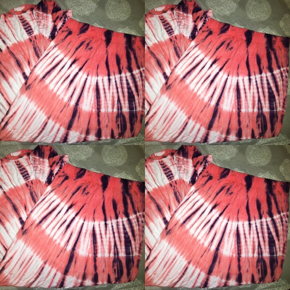 Tie-dye maxi skirt