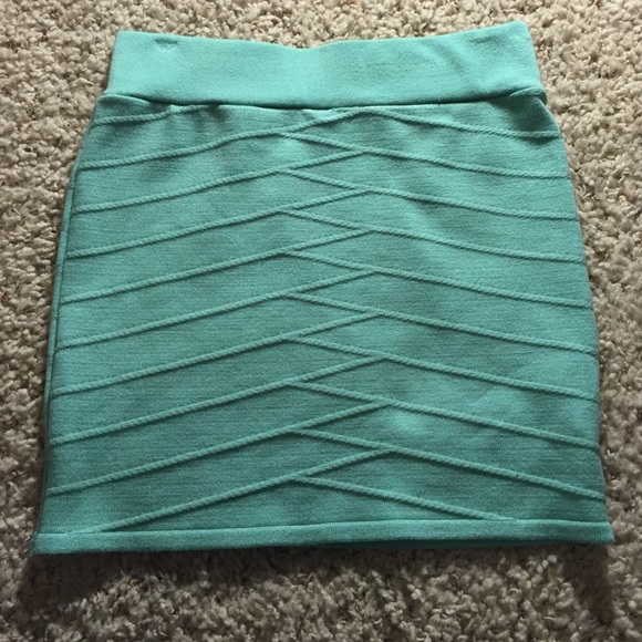 Mint Green Bodycon Skirt