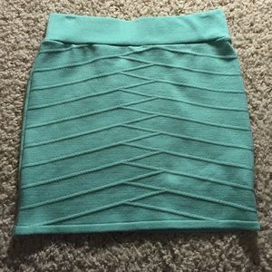 Mint Green Bodycon Skirt