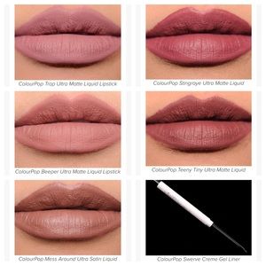 ColourPop Liquid Lipstick Bundle + Swerve Eyeliner