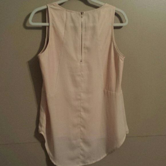 Charming Charlie top w/ faux leather inserts. - Picture 4 of 4
