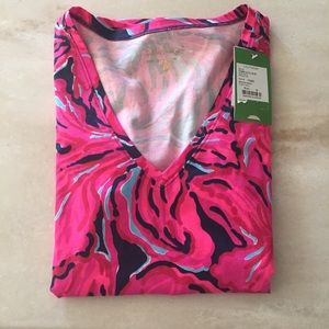 NWT Lilly Pulitzer Michele V-Neck Top Medium