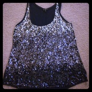 Sexy 💅🏼🍷Express sequin tank top