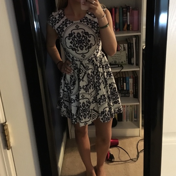 Geometric Patterned Dress, Excellent Condition!