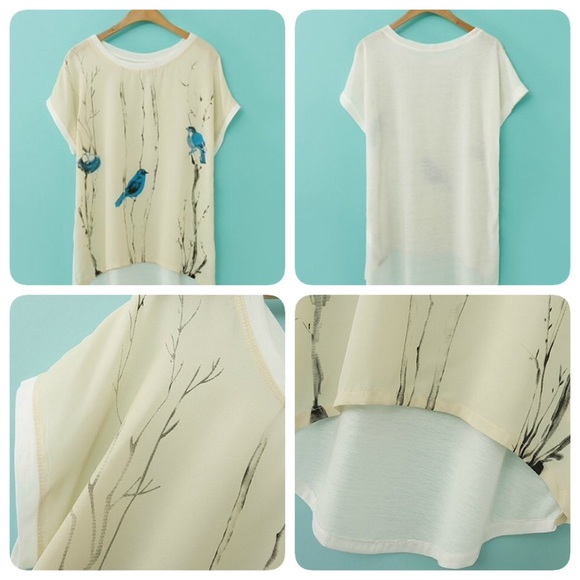 Scoop Neck Loose-Fitting Short Sleeve T-Shirt