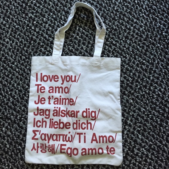 'I love you' bag