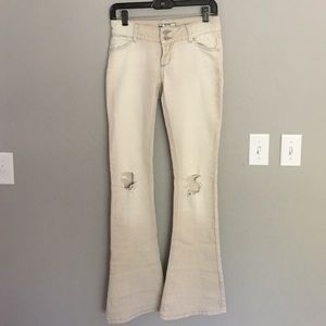 Price drop! Free People NWOT destroyed flare jeans