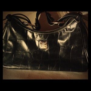 Dooney & Bourke Croco Embossed Hobo Handbag