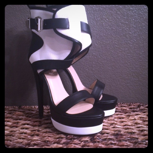 Black & White Platform Heels