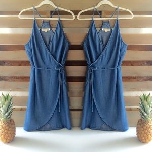 SOLD OUT!!!! Tencel mini wrap dress