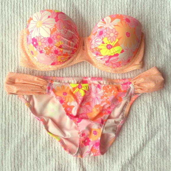 Victoria's Secret neon push-up bikini 34C