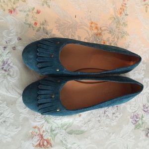 Talbots 9 1/2B shoes fringed ballet flats