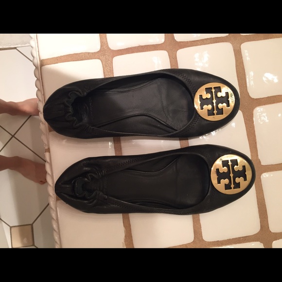 Black Tory Burch Flats