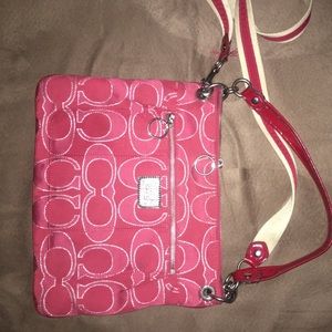 Pink coach purse