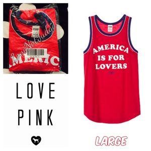 FLASH SALE! NWT VS PINK AMERICAN MUSCLE TANK LARGE