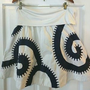 Spiral Embroidered Skirt