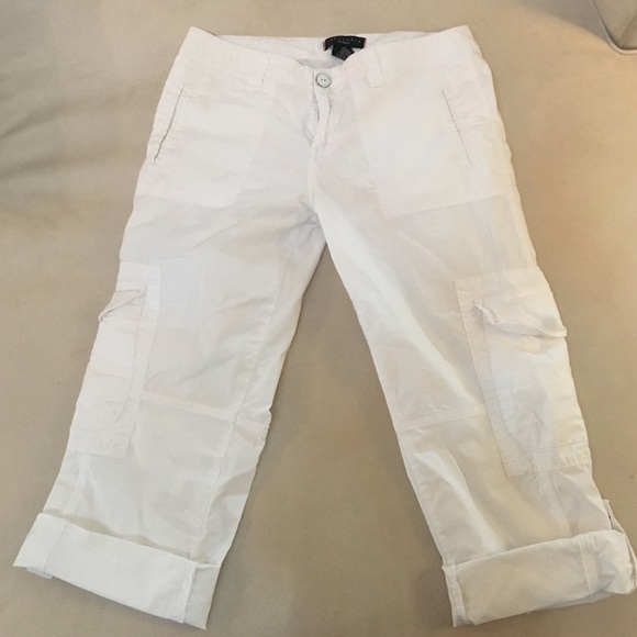 White crop cargo pants - Picture 1 of 4