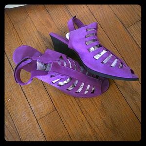 Purple Strappy Sandals