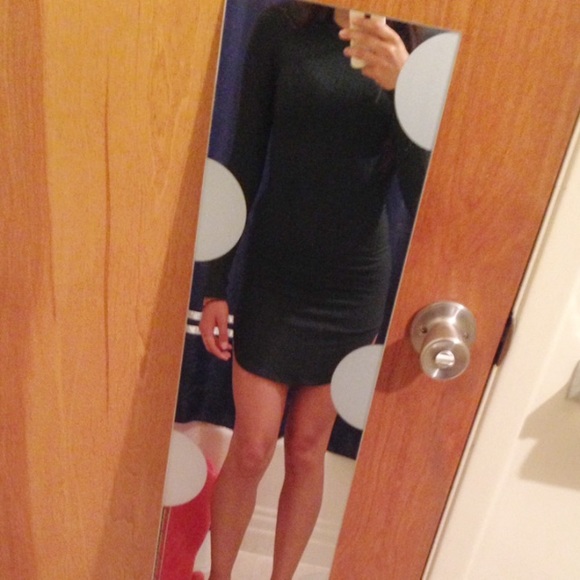 Dresses & Skirts - ❗️SOLD❗️Dark teal/green long sleeve mini dress