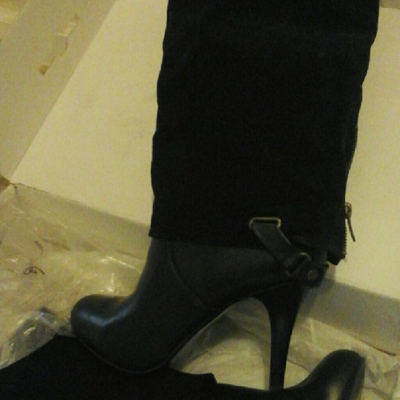 Black  long boots great condition worn 2xs