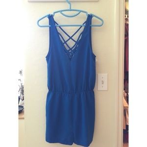 Royal Blue Silence + Noise romper