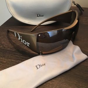 Christian Dior Overshine 2 Gold Sunglasses (auth)