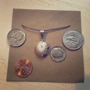 Solar Quartz Pendant on Silver