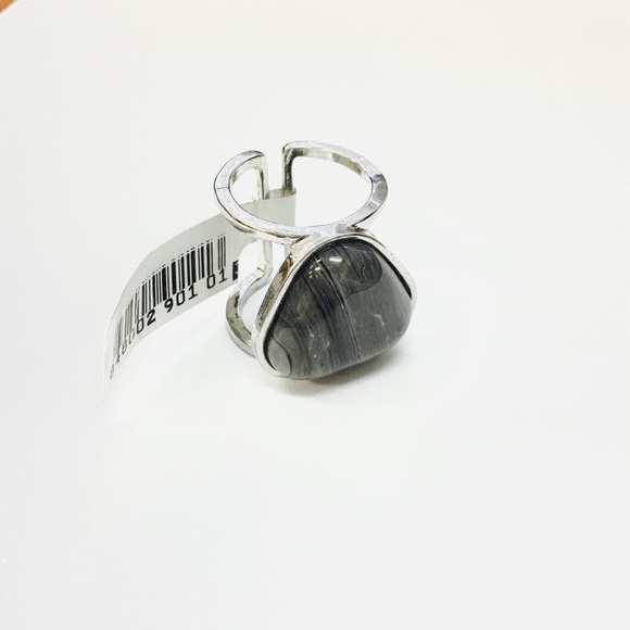 Gray Stone Statement Ring