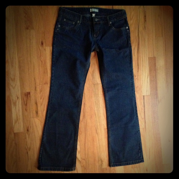 Oakley Boyfriend Low Waist Boot Cut Jeans 12 L - Picture 1 of 3