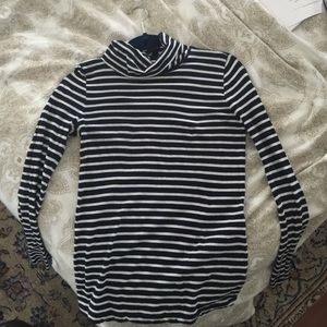 J. Crew stripped turtleneck