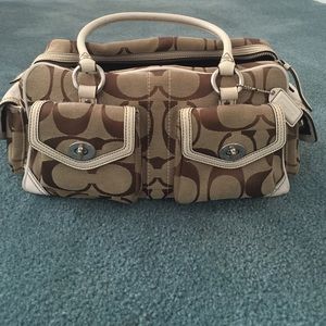 Authentic large coach handbag
