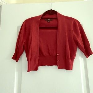 Burnt orange shrug