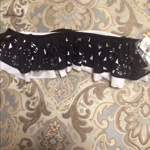 Victoria secret flounce bandeau swim top