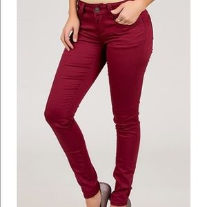 Maroon YMI Hyperstretch Skinny Jeans