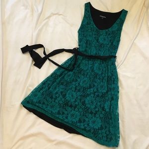 Green laced dress from Express